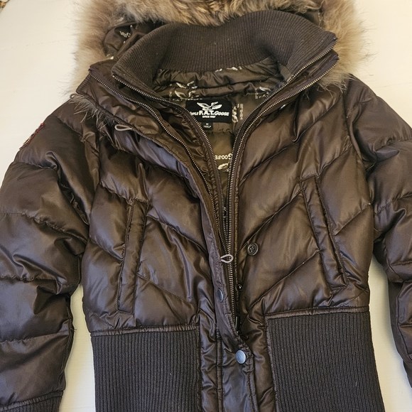 Brown Puffer Jacket - Picture 2 of 3